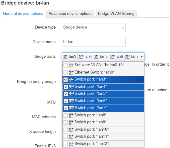 removing ports